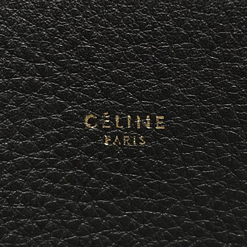 Celine Tote Bag Cabas Phantom Black Inside Silver Leather