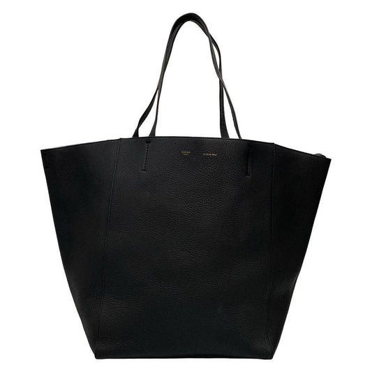 Celine Tote Bag Cabas Phantom Black Inside Silver Leather