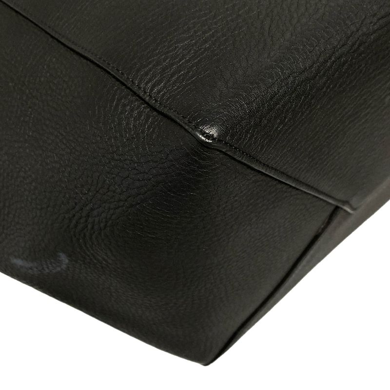 Celine Tote Bag Cabas Phantom Black Inside Silver Leather