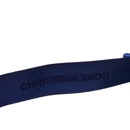 Dior Christian Dior Waist Pouch Saddle Nylon Body Bag Blue X Navy CD Motif