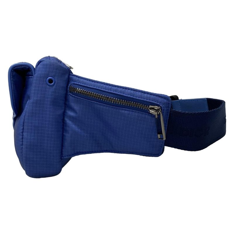 Dior Christian Dior Waist Pouch Saddle Nylon Body Bag Blue X Navy CD Motif