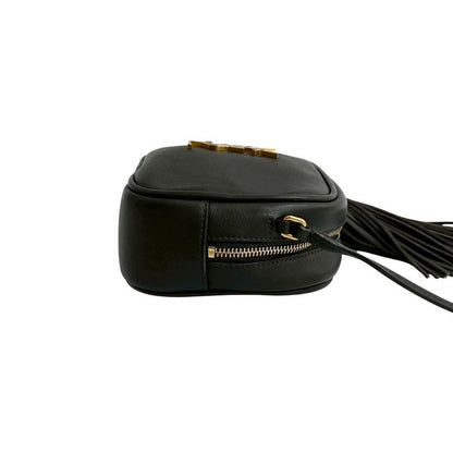Saint Laurent Paris YSL Logo Hardware Tassel Leather Mini