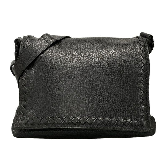 Bottega Veneta Shoulder Bag Cerbo 221065 Black Messenger Bag Leather