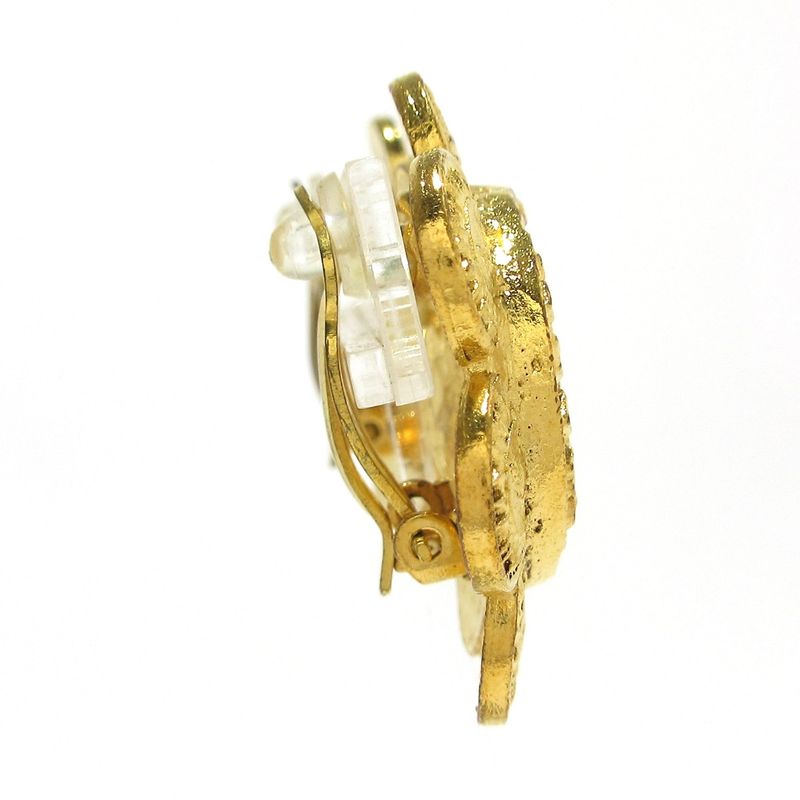 Chanel Earring Gold Coco Mark