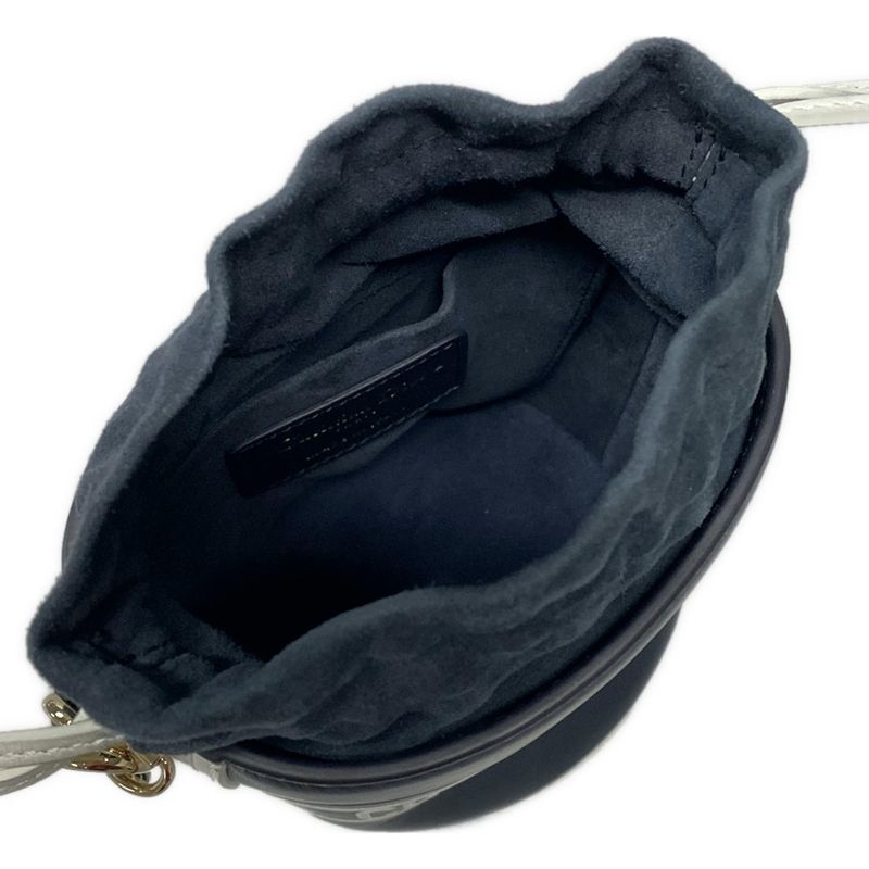 Dior Christian Dior Handbag Vibe Micro Bucket Bag Navy X White Mini Size