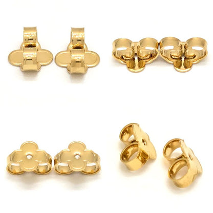 Louis Vuitton Earrings Iconic Heart Gold Color Metal