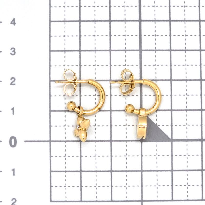 Louis Vuitton Earrings Iconic Heart Gold Color Metal