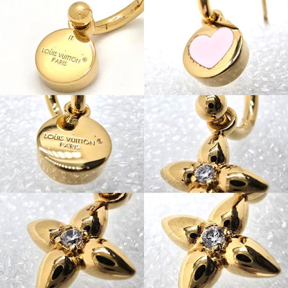 Louis Vuitton Earrings Iconic Heart Gold Color Metal