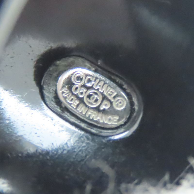 Chanel Ring Coco Mark Plastic Black White Accessory 05p Bicolor Ladies Women