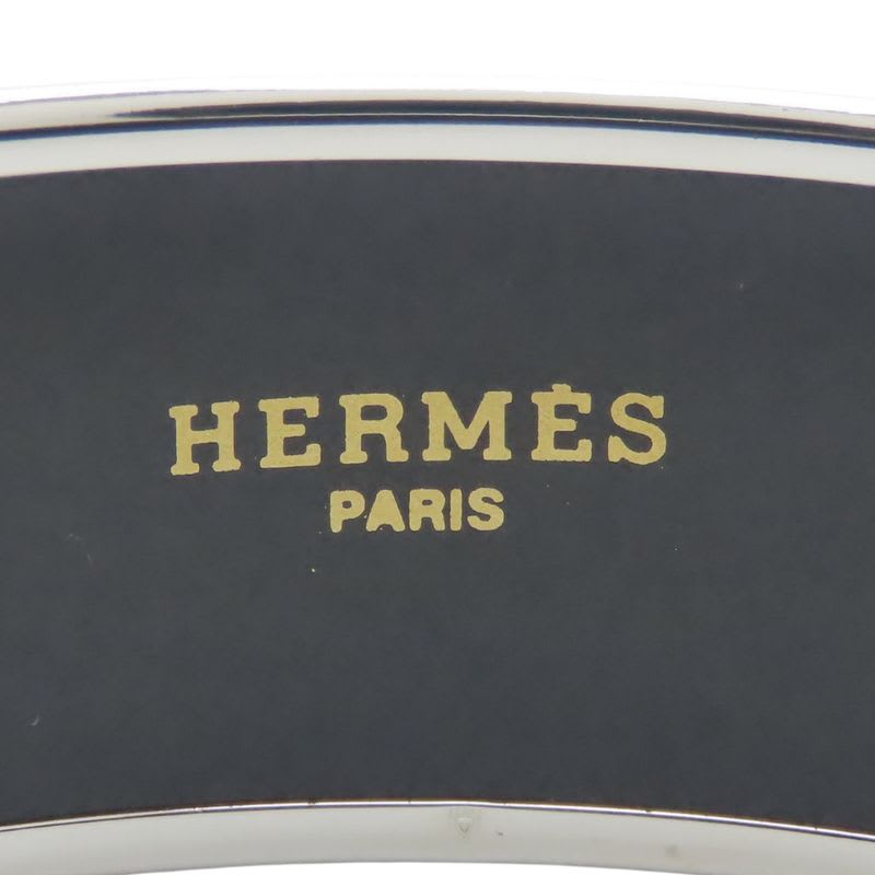 Hermes Bangle Enamel GM Perfume Bottle Metal Wine Red Multicolor Silver