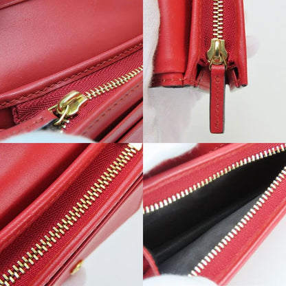 Gucci Bifold Wallet Bosco GG Supreme Canvas Beige Pink Red Compact Patch