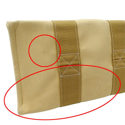 Hermes Bag Ladies Brand Handbag Tote Bag Coquiage PM Toile Officier Beige