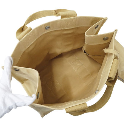 Hermes Bag Ladies Brand Handbag Tote Bag Coquiage PM Toile Officier Beige