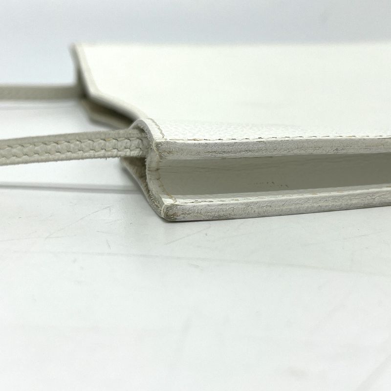 Hermes Shoulder Bag Onimetu Leather White