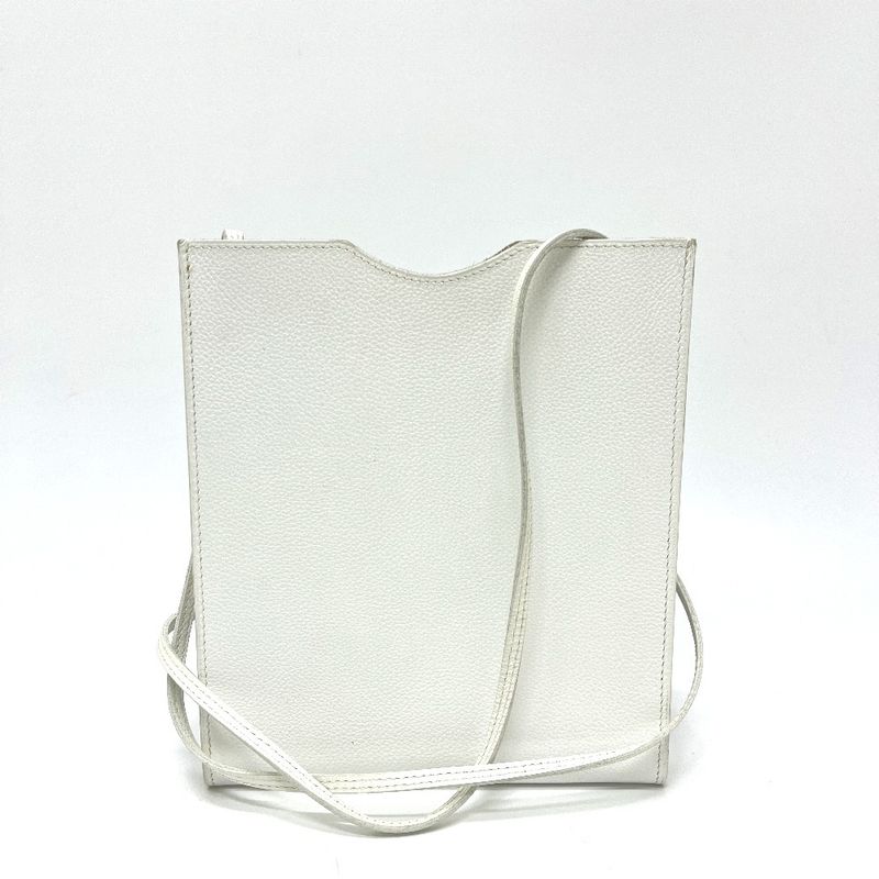 Hermes Shoulder Bag Onimetu Leather White