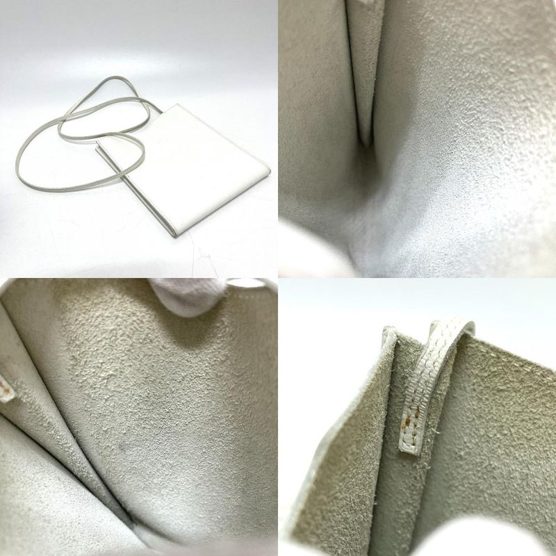 Hermes Shoulder Bag Onimetu Leather White