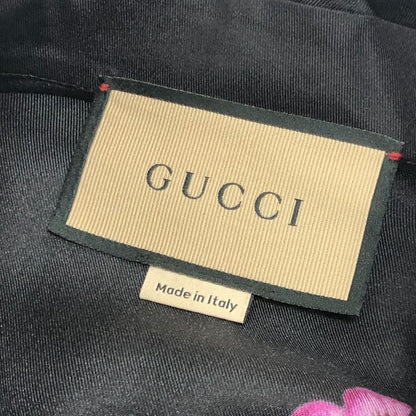 Gucci Long Sleeve Shirt Ribbon Flower Shirt 722304 Silk Black