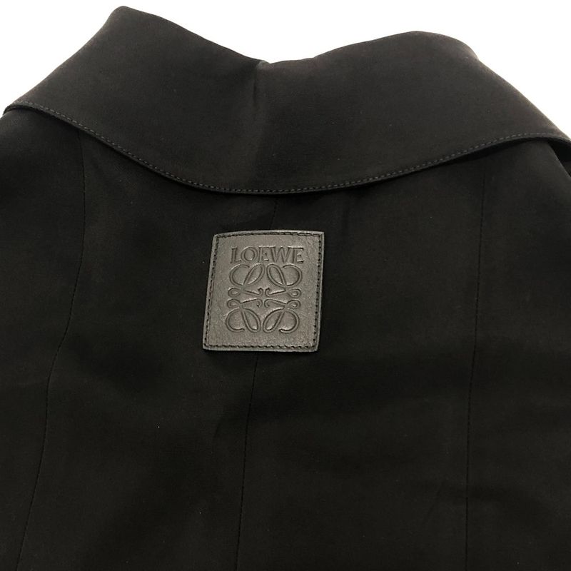 Loewe One Piece Trapeze Short Dress S359y09xg5 Rayon Black