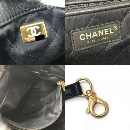 Chanel Backpack Sac 22 Chain As3313 Leather Black