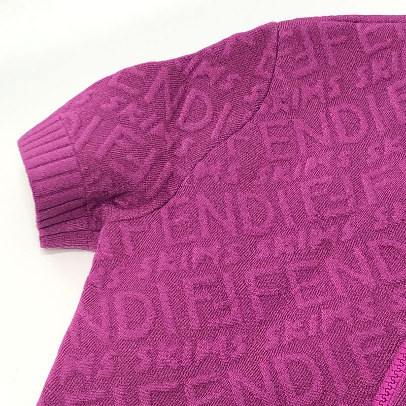 Fendi Dress Zucca Pattern Fzd 917 Rayon Pink