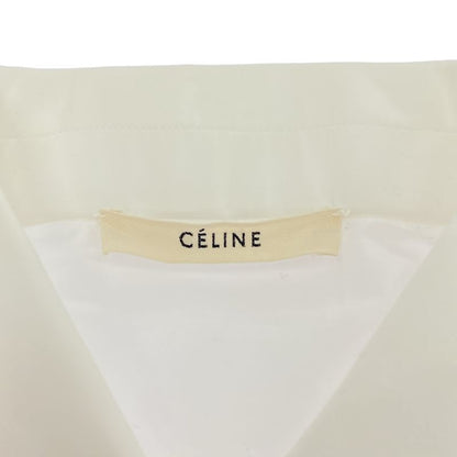 Celine Half Button Shirt 2 0 Ca8 6262 White 36