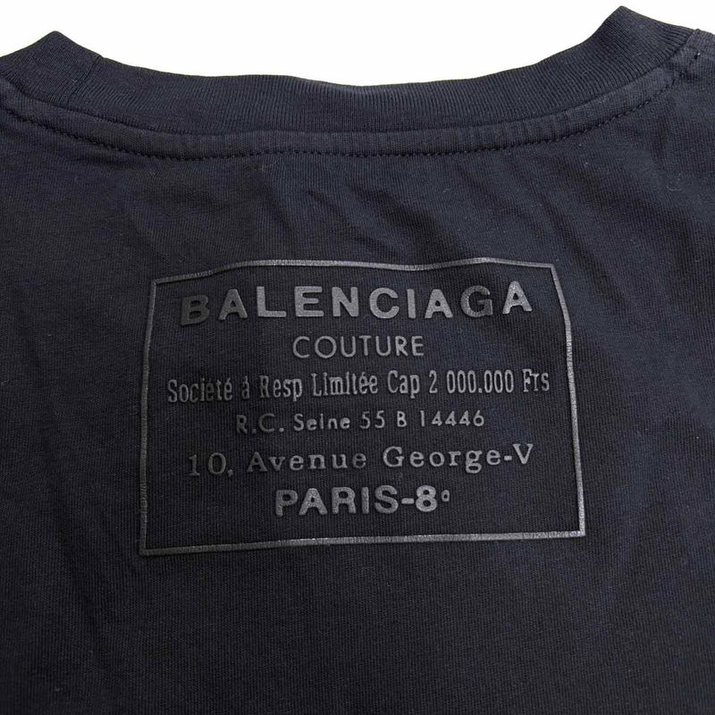 Balenciaga Back Logo T-Shirt txk 46 Black