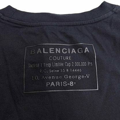 Balenciaga Back Logo T-Shirt txk 46 Black