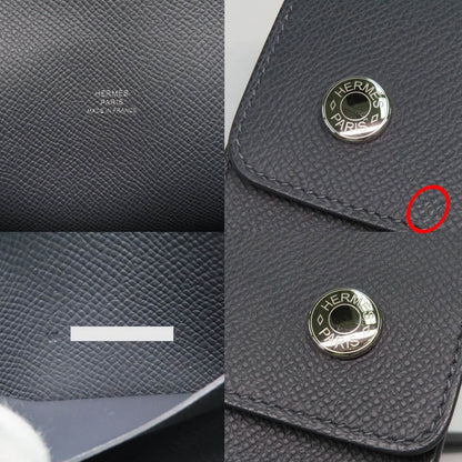 Hermes Nap To-go- Ardoise Epson W Engraved Shoulder Bag Wallet