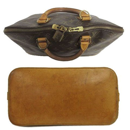 Louis Vuitton Monogram Alma Handbag PVC Leather Brown