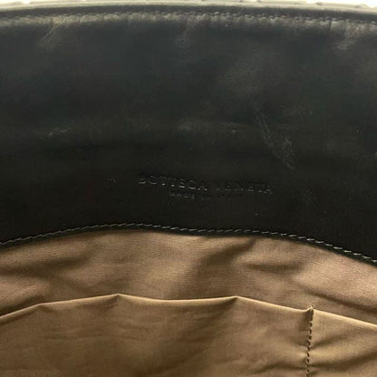 Bottega Veneta Intrecciato Leather Black Shoulder Bag Black