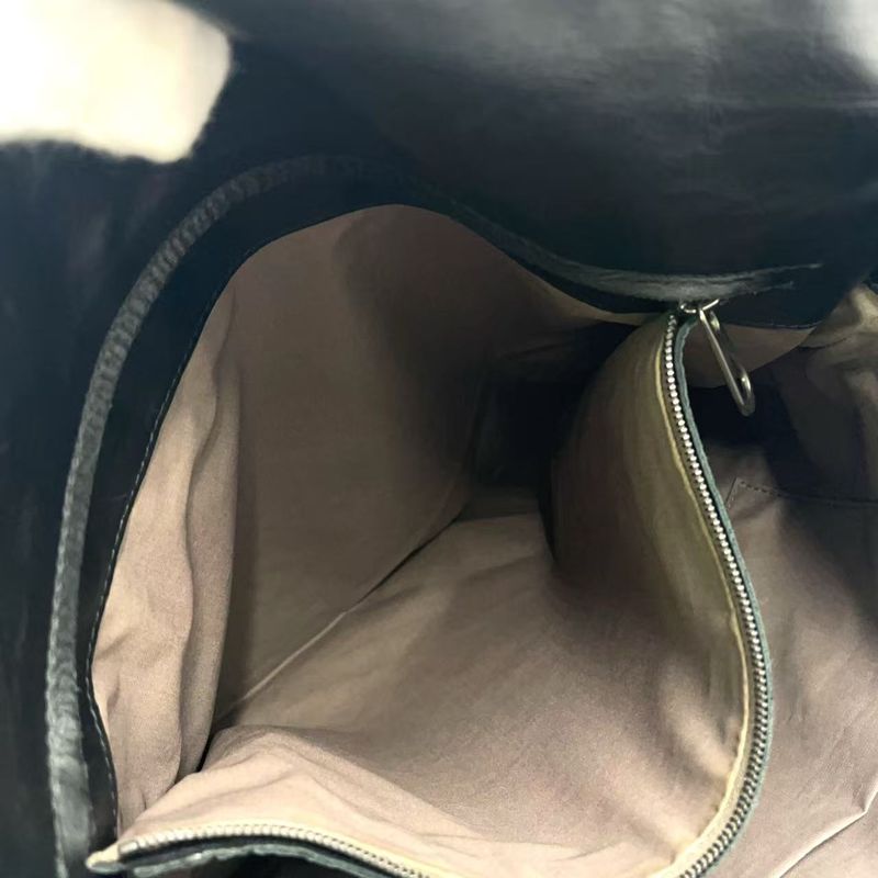 Bottega Veneta Intrecciato Leather Black Shoulder Bag Black