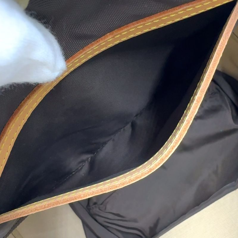 Louis Vuitton Evasion Monogram Leather ×pvc Brown Boston Bag Gold M41443