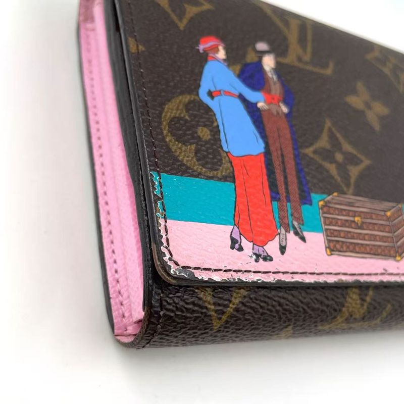 Louis Vuitton Monogram Portefeuille Sarah Atlantic Cruise PVC Brown X Multicolor