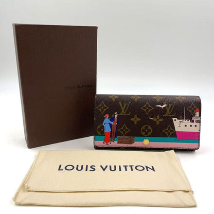 Louis Vuitton Monogram Portefeuille Sarah Atlantic Cruise PVC Brown X Multicolor