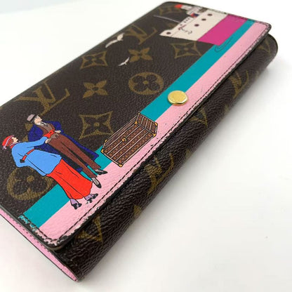 Louis Vuitton Monogram Portefeuille Sarah Atlantic Cruise PVC Brown X Multicolor
