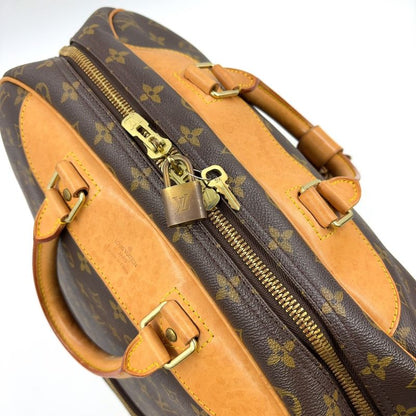 Louis Vuitton Evasion Monogram Leather ×pvc Brown Boston Bag Gold M41443