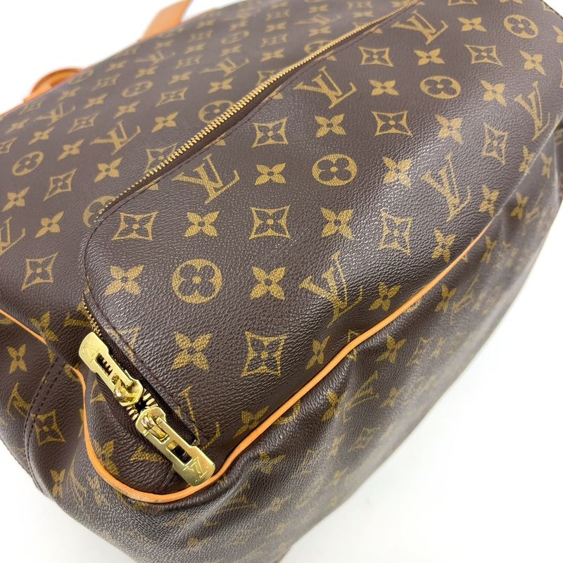 Louis Vuitton Evasion Monogram Leather ×pvc Brown Boston Bag Gold M41443