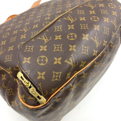 Louis Vuitton Evasion Monogram Leather ×pvc Brown Boston Bag Gold M41443