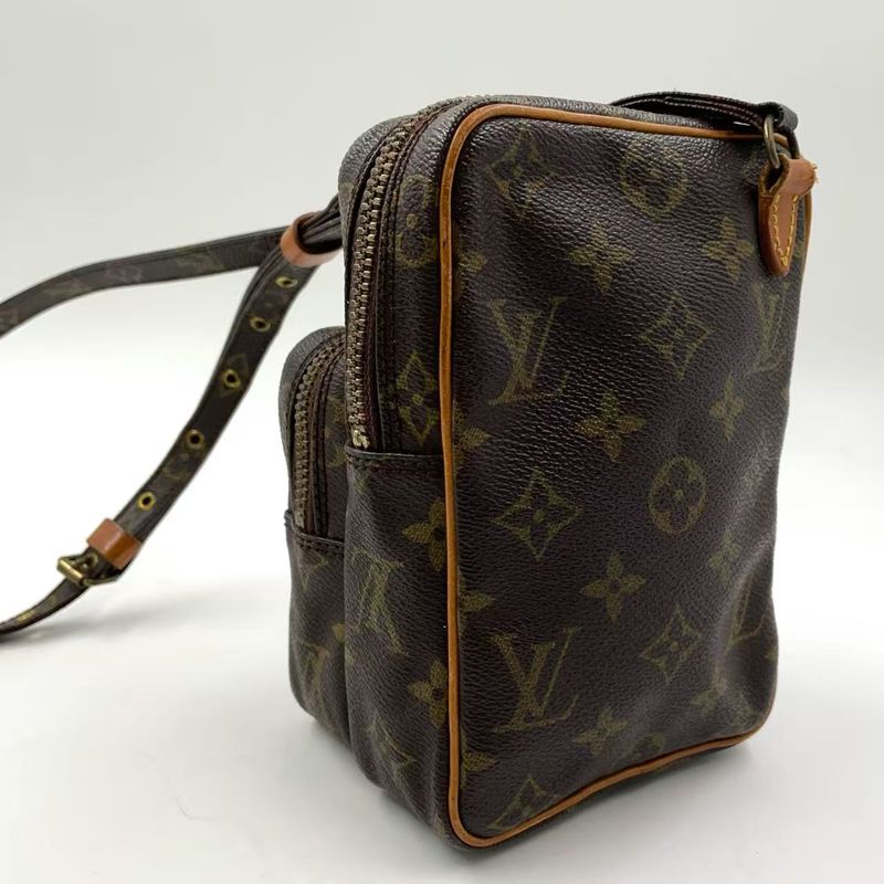 Louis Vuitton Mini Amazon Monogram Leather × PVC Brown Shoulder Bag Gold M45238