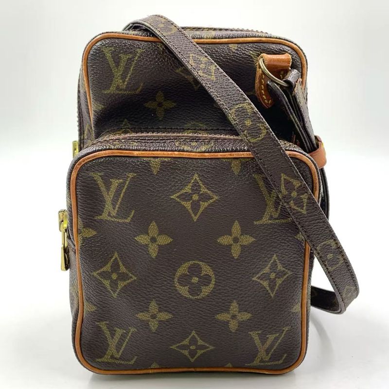 Louis Vuitton Mini Amazon Monogram Leather × PVC Brown Shoulder Bag Gold M45238