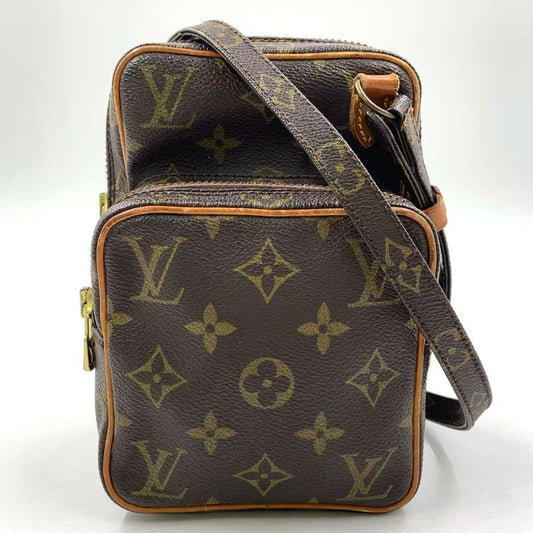 Louis Vuitton Mini Amazon Monogram Leather × PVC Brown Shoulder Bag Gold M45238