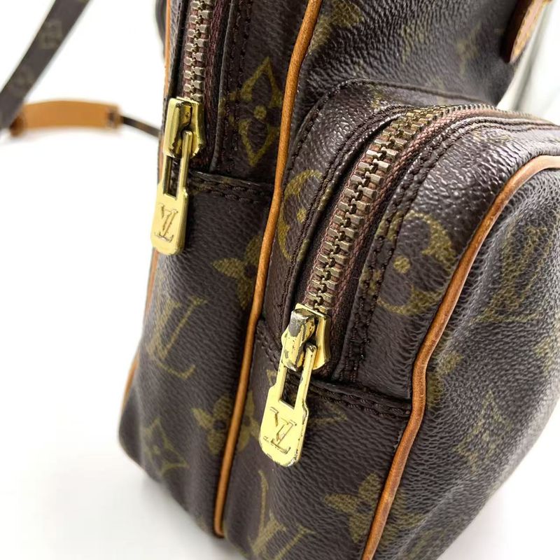 Louis Vuitton Mini Amazon Monogram Leather × PVC Brown Shoulder Bag Gold M45238