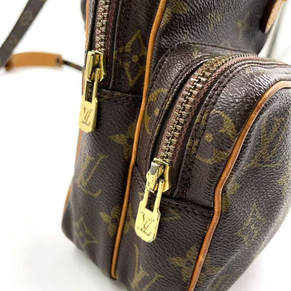 Louis Vuitton Mini Amazon Monogram Leather × PVC Brown Shoulder Bag Gold M45238