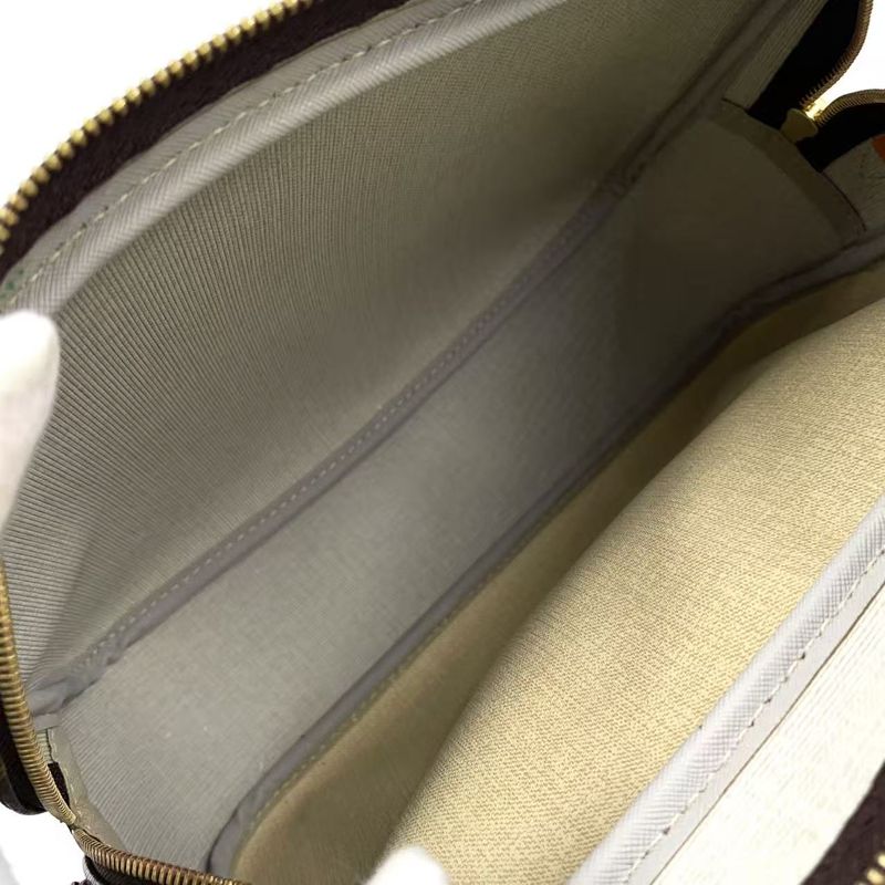 Louis Vuitton Reporter PM Monogram Leather × PVC Brown Shoulder Bag Gold M45254