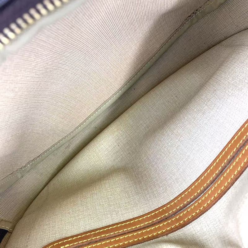 Louis Vuitton Reporter PM Monogram Leather × PVC Brown Shoulder Bag Gold M45254