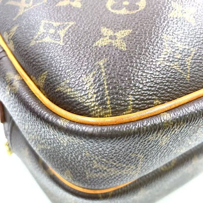 Louis Vuitton Reporter PM Monogram Leather × PVC Brown Shoulder Bag Gold M45254