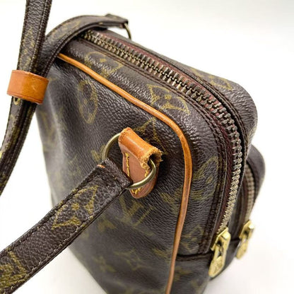 Louis Vuitton Mini Amazon Monogram Leather × PVC Brown Shoulder Bag Gold M45238