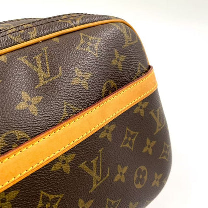 Louis Vuitton Reporter PM Monogram Leather × PVC Brown Shoulder Bag Gold M45254