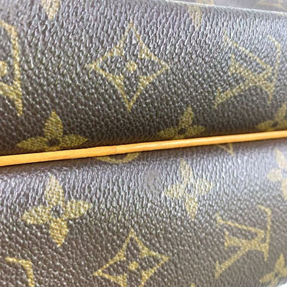 Louis Vuitton Reporter PM Monogram Leather × PVC Brown Shoulder Bag Gold M45254