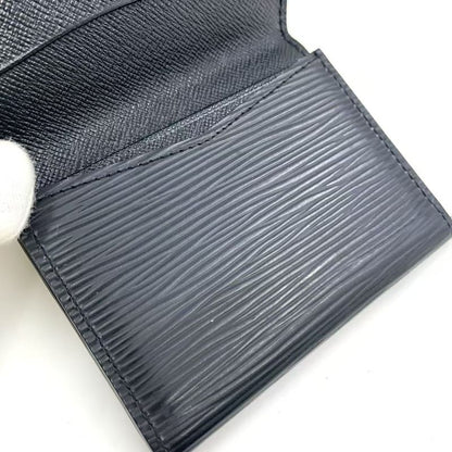 Louis Vuitton Anvelope Cult Devisit Epi Noir Black Leather Black Card Case